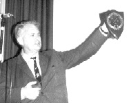 Dr. Patrick Moore at the BAA centenary, 1990