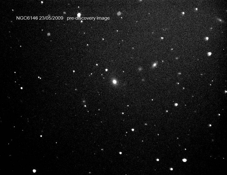NGC6146 Supernova pre-discovery image, 23rd May 2009