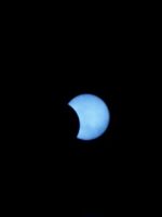 Total Solar Eclipse, August 1999 at 11:40 UT, taken by Gerard Gilligan from Altmunster, Salzkammergut Region, Austria, using Pentax K 1000 SLR Camera, fitted with 500mm f8 Canton Lens. Film used was Kodak Elite, 400 ASA slide film.