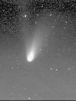 Comet Hale-Bopp taken by Rob Johnson using SX CCD, Exp. 10 secs, 55mm camera lens at f4 - SX CCD on March 1st 1997 at 04:51 UT
