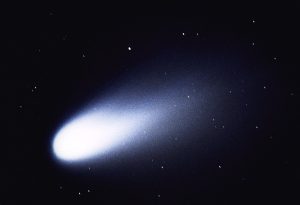 Comet Hale-Bopp taken by Tony Williams from Huyton, Merseyside on 22nd March 1997 at 20:30 UT. 10inch f4.3 Reflector Telescope,(prime focus), 2 min expos. Fujichrome Provia 400 (1600).