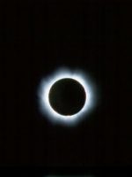 Total Solar Eclipse, August 1999 at 10:41 UT, taken by Gerard Gilligan from Altmunster, Salzkammergut Region, Austria, using Pentax K 1000 SLR Camera, fitted with 500mm f8 Canton Lens. 1/125th second. Film used was Kodak Elite, 400 ASA slide film.