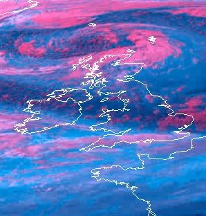 UK Weather Satellite Image